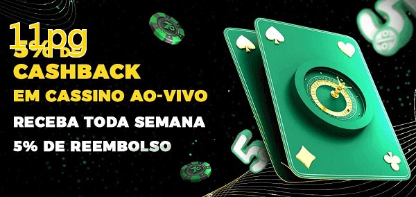 Promoções do cassino ao Vivo 11pg